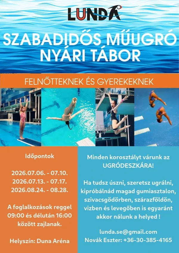 Szabadidős Műugró Nyári Tábor