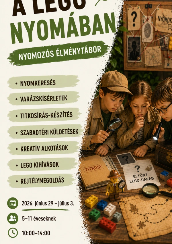 Legó Nyomában- Nyomozós tábor